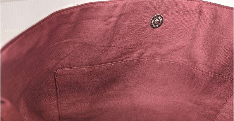 Sac bicolore pression aimantée "Pink Stars"