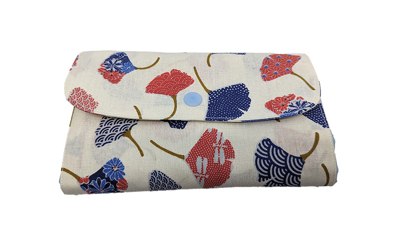 Sac pliable "Ginkgo bleu ciel"