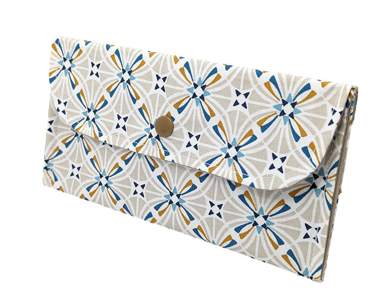Pochette double "Arabesque" beige