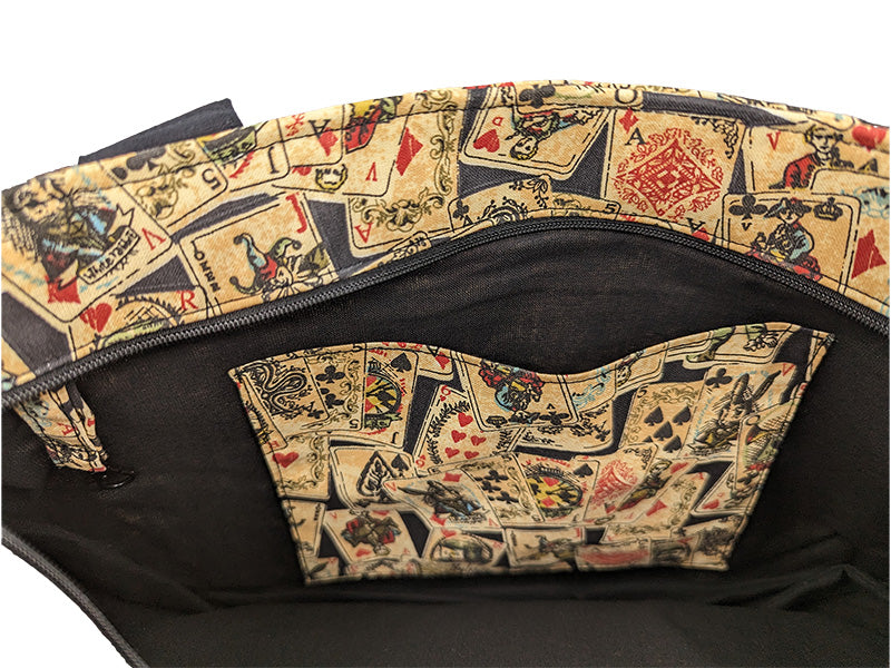 Sac bicolore zippé "Poker"