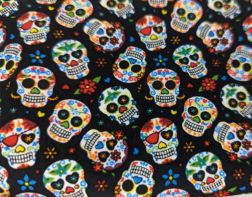 Trousse avec poche extérieure Red Skulls