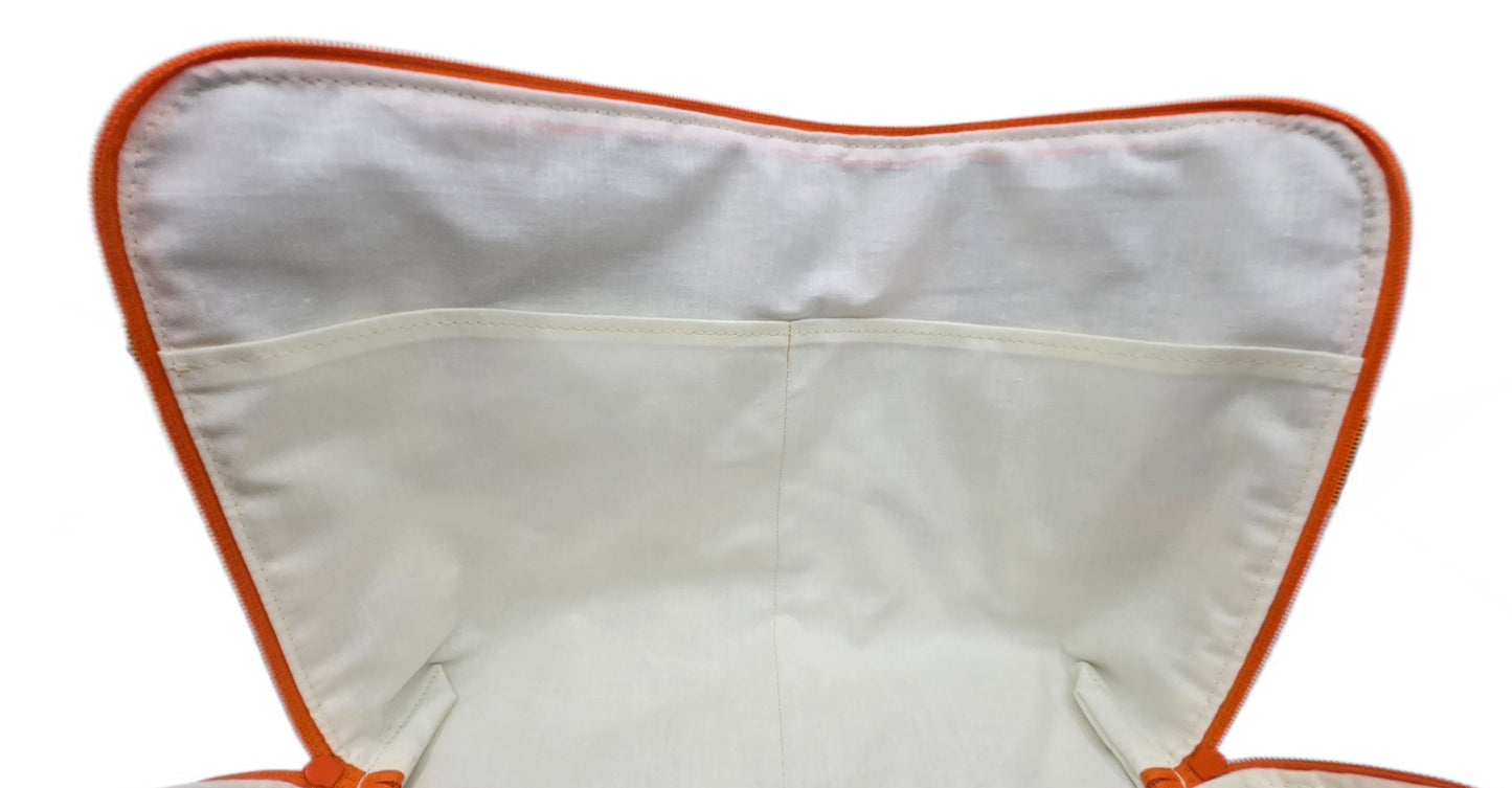 Maxi-trousse marine et orange