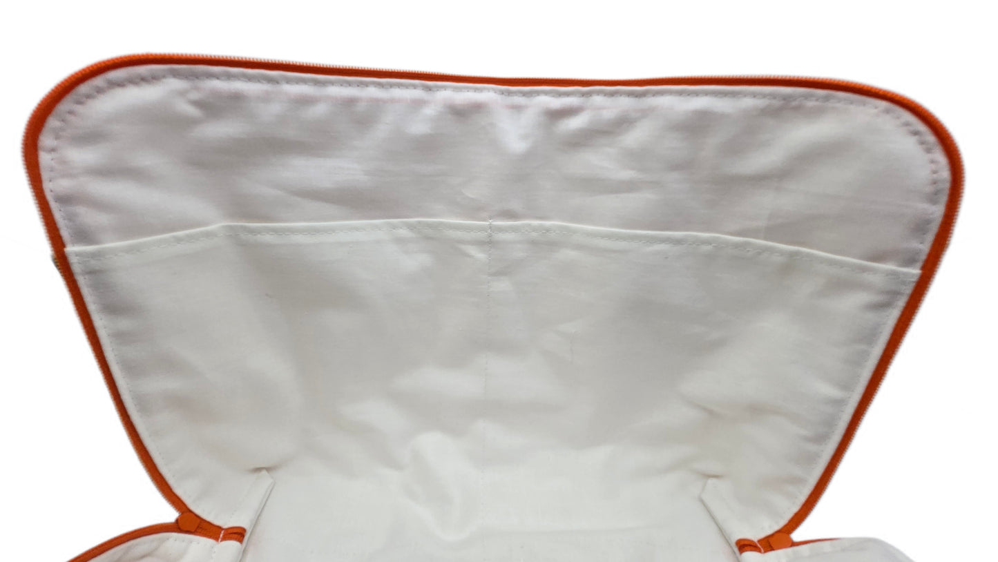 Maxi-trousse "Feuilles oranges"