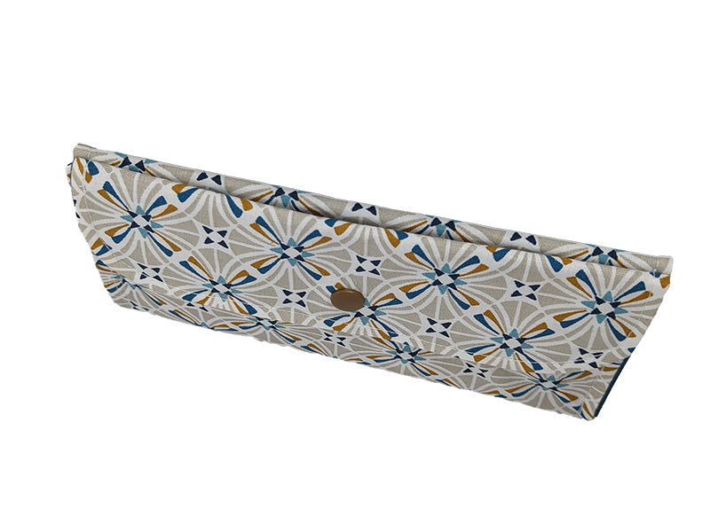 Pochette double "Arabesque" bleue