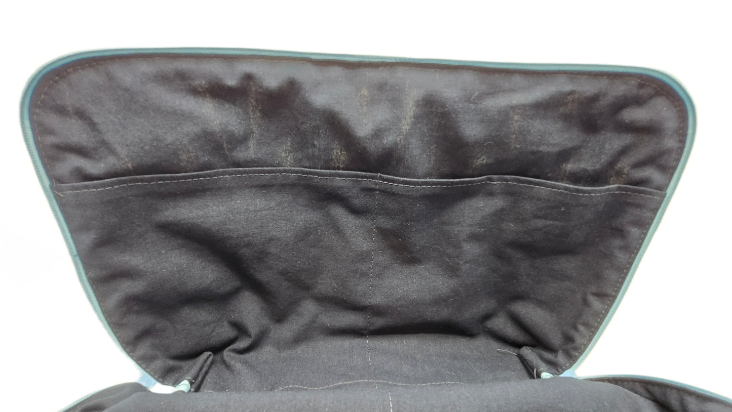 Maxi-trousse "Géométrique" bleue