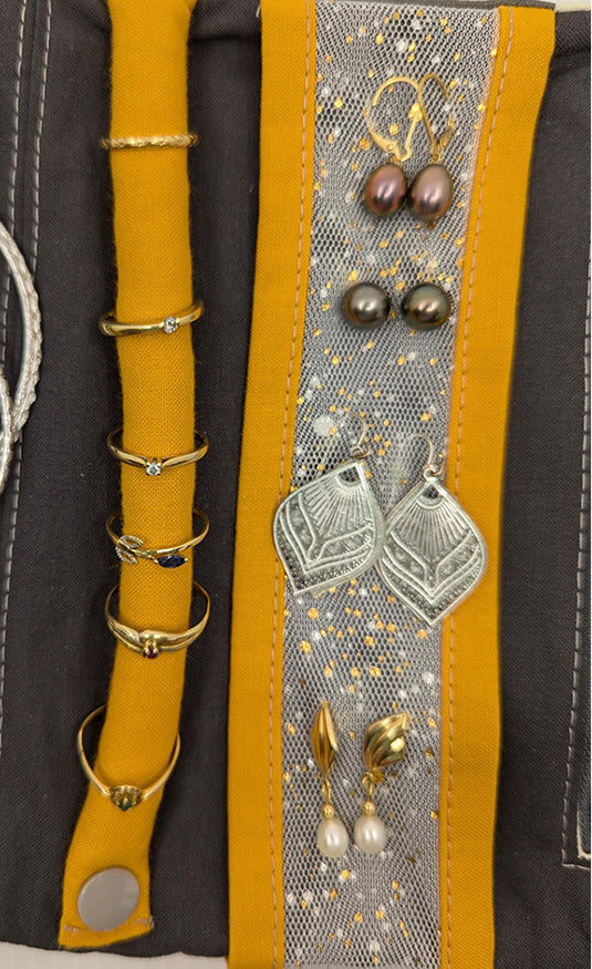 Pochette à bijoux de voyage woodstock