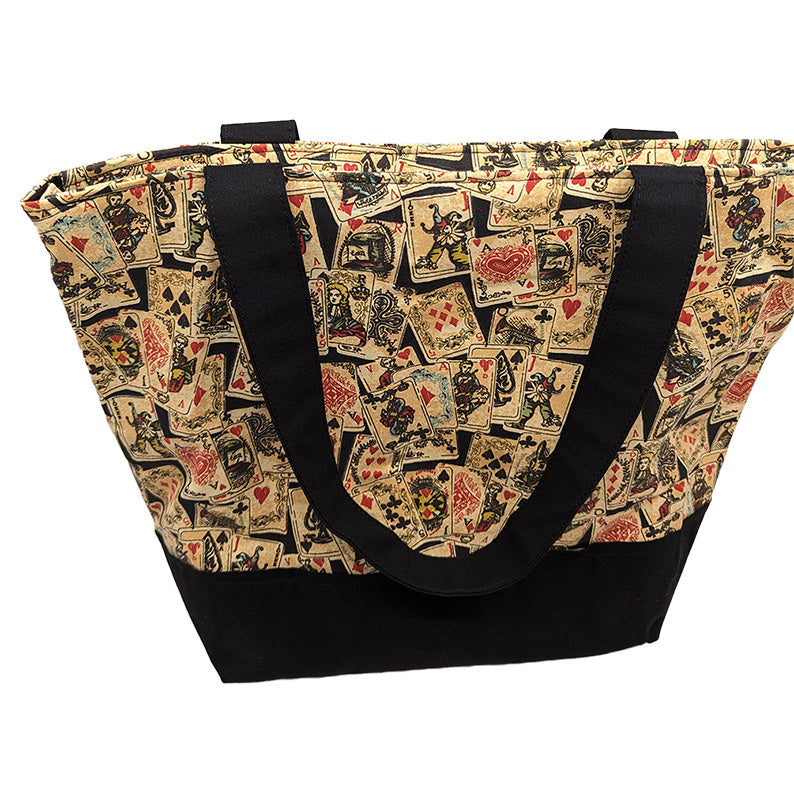 Sac bicolore zippé "Poker"