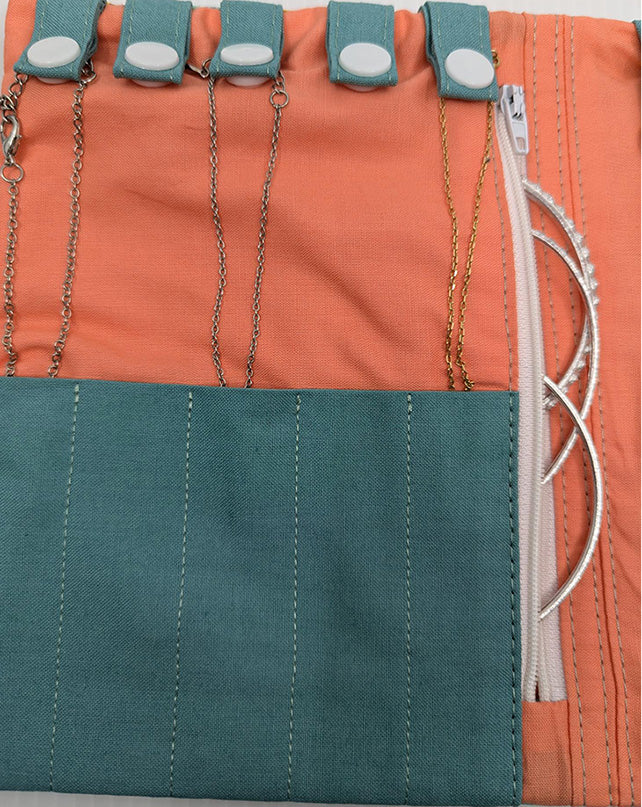 Pochette à bijoux de voyage "Combi" vert