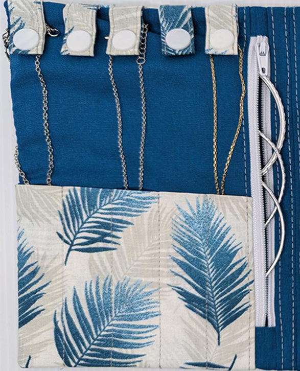 Pochette à bijoux de voyage Feuilles de palmiers