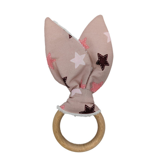 Anneau de dentition "Pink Stars"