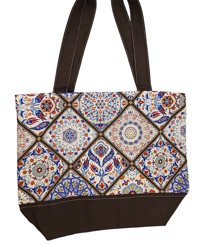 Sac bicolore zippé "Vitrail"