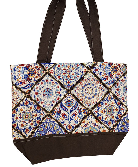 Sac bicolore zippé "Vitrail"