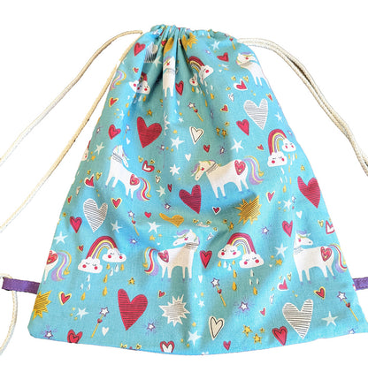 Sac à cordons enfant "Licornes"