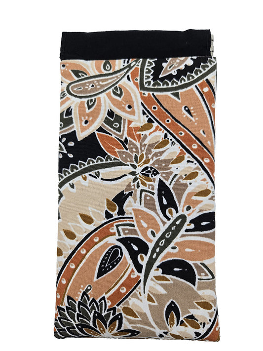 Etui à lunettes "Java" beige et orange