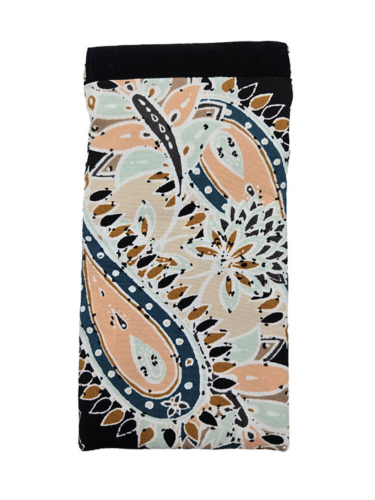 Etui à lunettes "Java" corail et vert