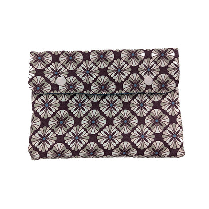 Pochette à bijoux de voyage fleurs prunes