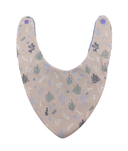 Bavoir bandana rose et violet - 6 à 18 mois