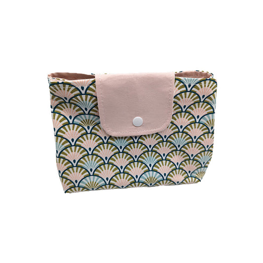 Trousse à grande ouverture "Eventails pastels"