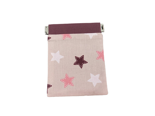 Porte-monnaie clic-clac "Pink Stars"
