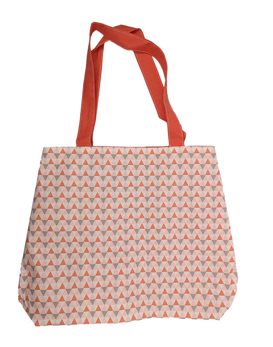 Sac à pressions "Triangles" corail
