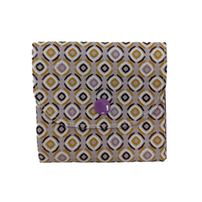 Porte-monnaie origami losanges violets
