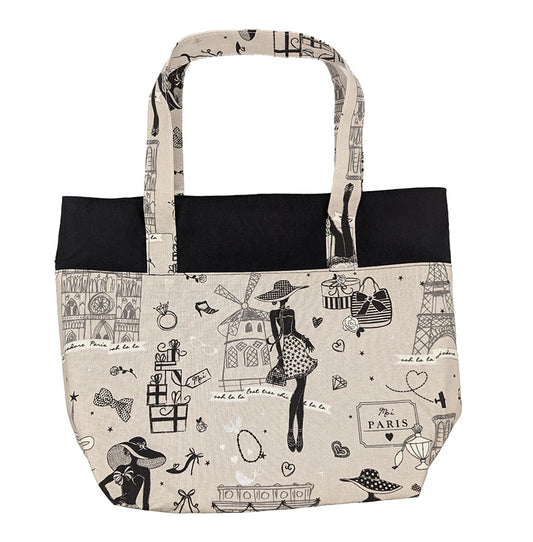 Sac bicolore pression aimantée "Paris"