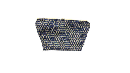 Maxi-trousse "Fleurs japonaises" bleue marine