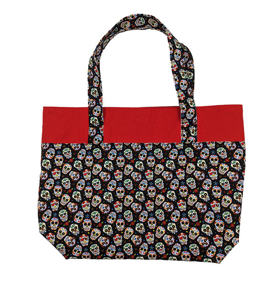 Sac bicolore pression aimantée "Red Sculls"