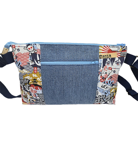 Sac à main artisanal jeans Manga