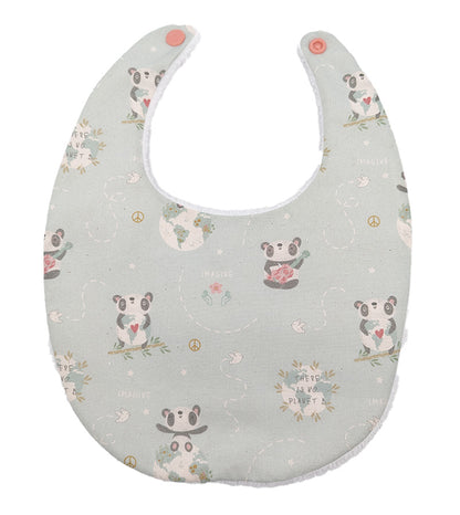 Bavoir rond "Panda" - 6 à 18 mois