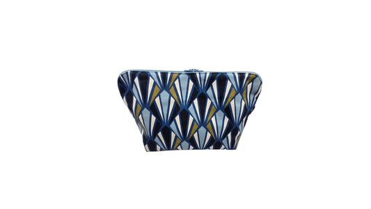 Maxi-trousse "Géométrique" bleue
