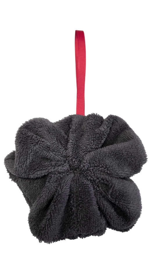 Fleur de douche en éponge douce anthracite