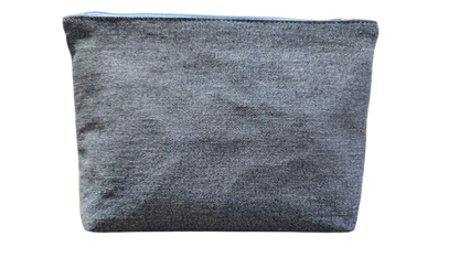 Pochette en jeans avec broderie fleur