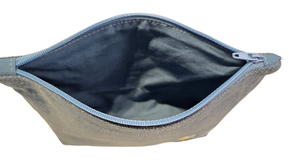 Pochette en jeans avec broderie fleur