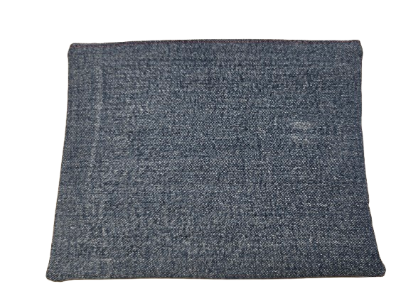 Pochette en jeans avec broderie "Music"