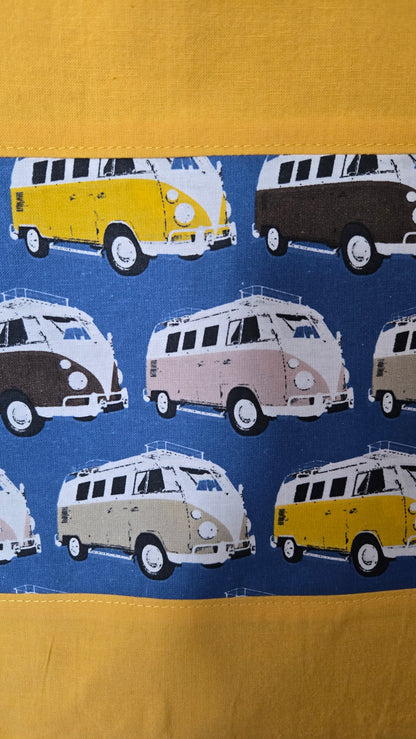 Tote bag "Combi" bleu et jaune