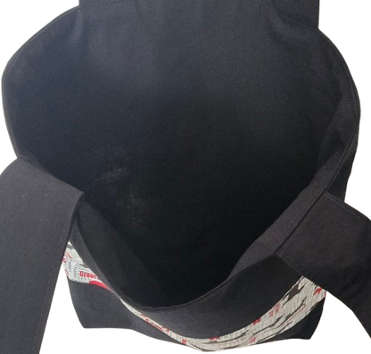 Tote bag "Toutous" rouges et noirs