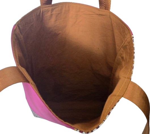 Tote bag "Plumettes violettes"