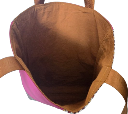 Tote bag "Plumettes violettes"