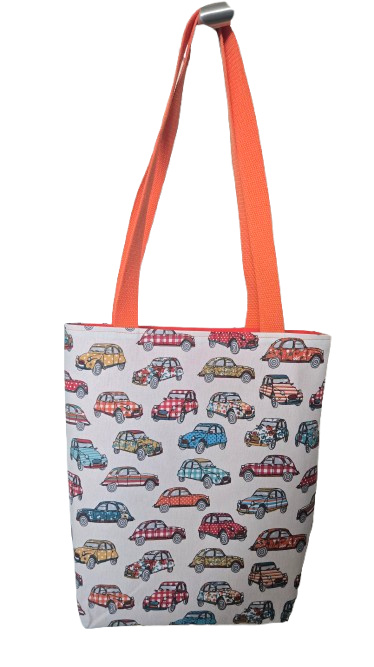 Tote bag "Coccinelles" orange