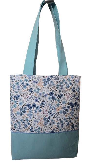 Tote bag "Fleurs bleues"