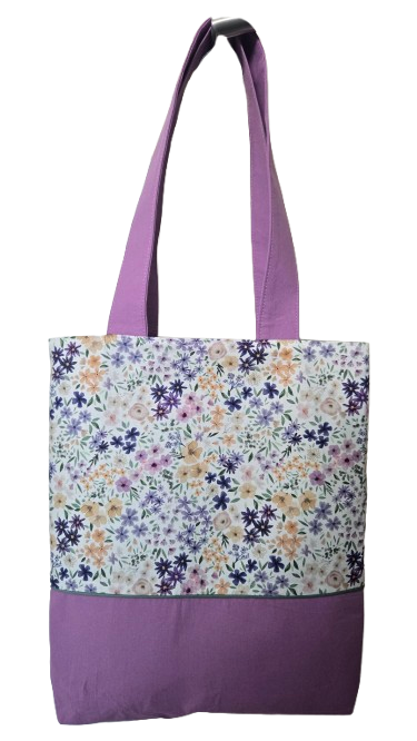 Tote bag "Fleurs violettes"