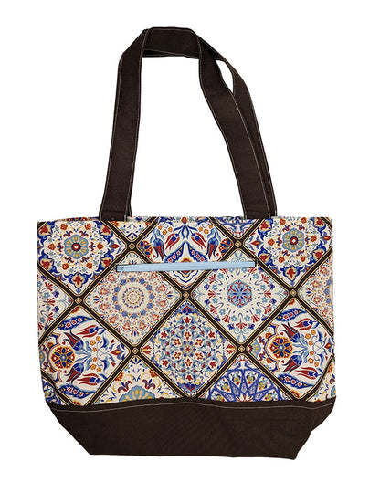 Sac bicolore zippé "Vitrail"