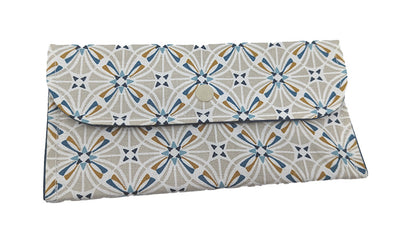 Pochette double "Arabesque" bleue