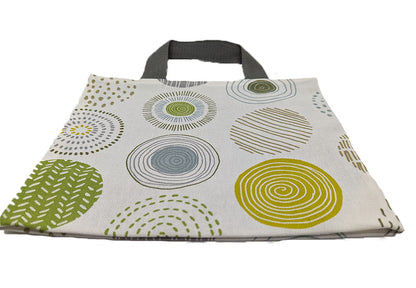Mini tote bag "Green Circles"