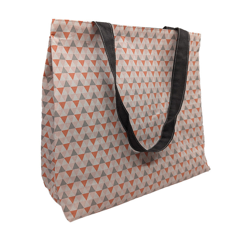 Sac à pressions "Triangles" gris