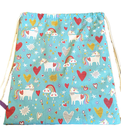 Sac à cordons enfant "Licornes"
