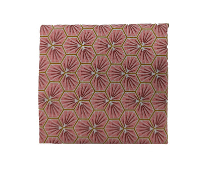 Porte-monnaie "Fleurs japonaises" rose et bordeaux