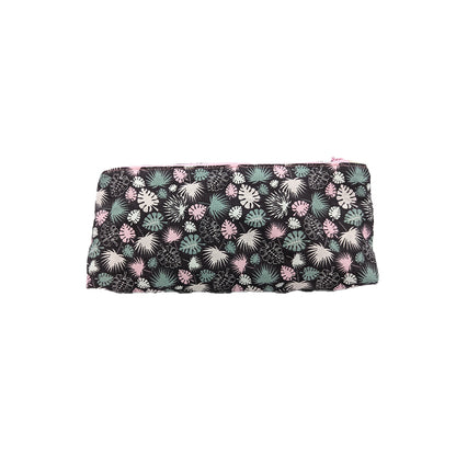 Trousse avec poche extérieure "Feuilles de palmiers"