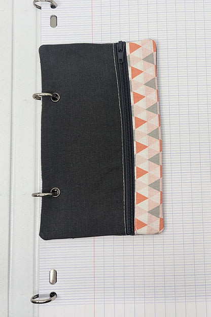 Trousse pour classeur "Triangles" anthracite